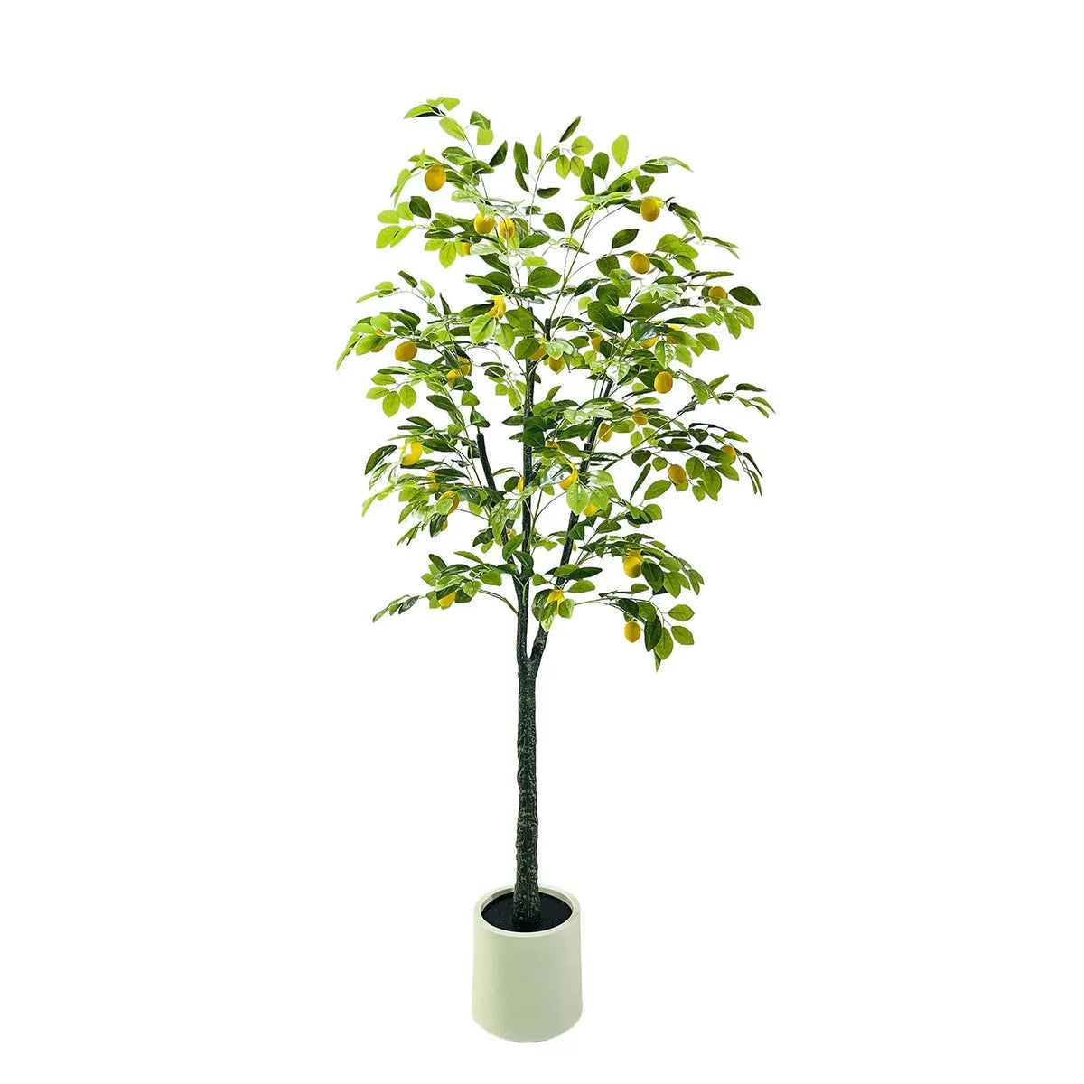 Artificial Lemon Tree | 180 Cm Height | Realistic Indoor Plant | Large Pot