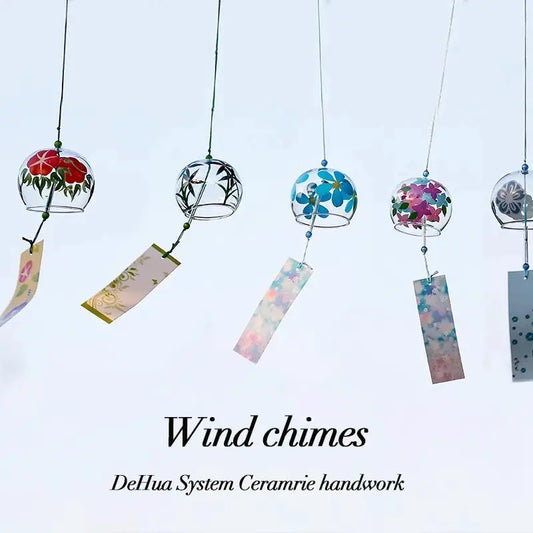 Japanese Windchime Huling Landscape Bell Glass Crystal Bell Wind Hanging Ornament Garden Landscape Japanese Wind Bell Decor 후우링 from PriceLows™