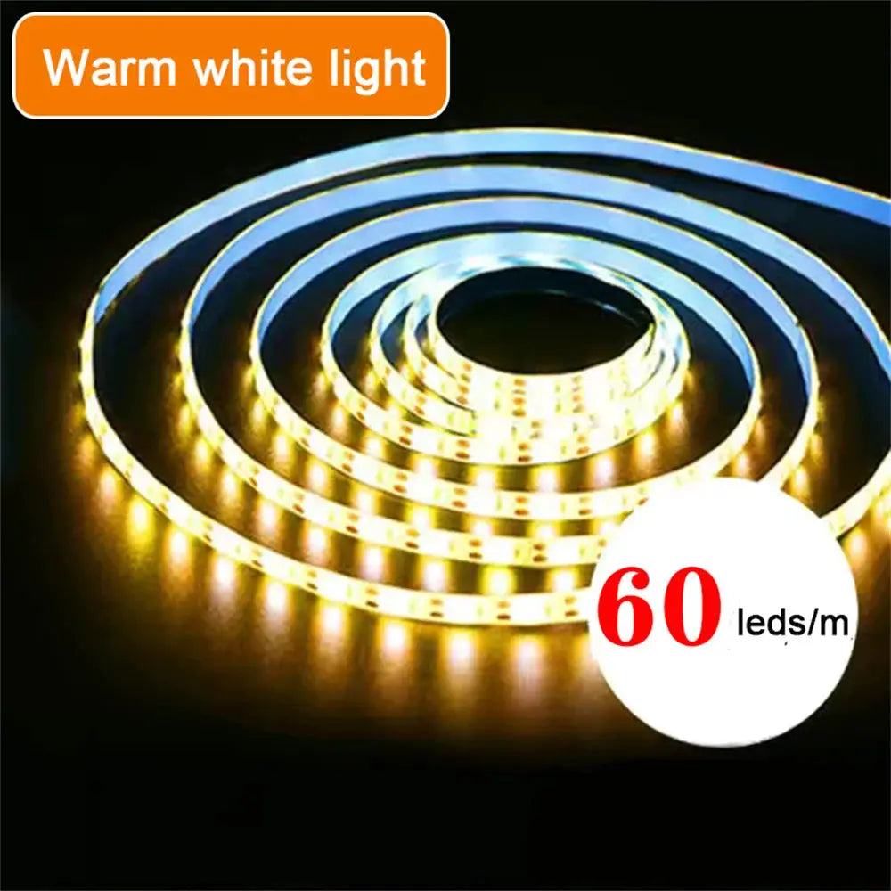 DC 5V USB LED Strips 2835 Flexible Tape Ribbon for Home Room Decor 1- 5m White Warm LED Strip Lights TV Backlight from PriceLows™