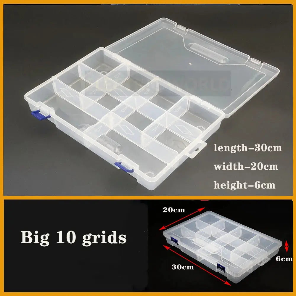Transparent Plastic box Screw Compartment Box Jewelry Earring Display Case Container Clear Terminal Organizer Tool Storage boxes from PriceLows™