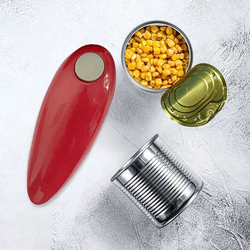 Electric Can Opener Smooth Edge Jar Opener Battery Operated Bottle Opener One Touch for Weak Hands for All Kinds of Jars Gadget from PriceLows™