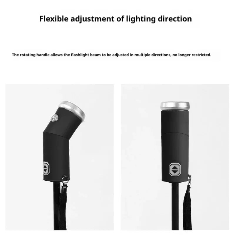 Automatic Umbrella | LED Flashlight | UV Sun Protection | Blue Green Black