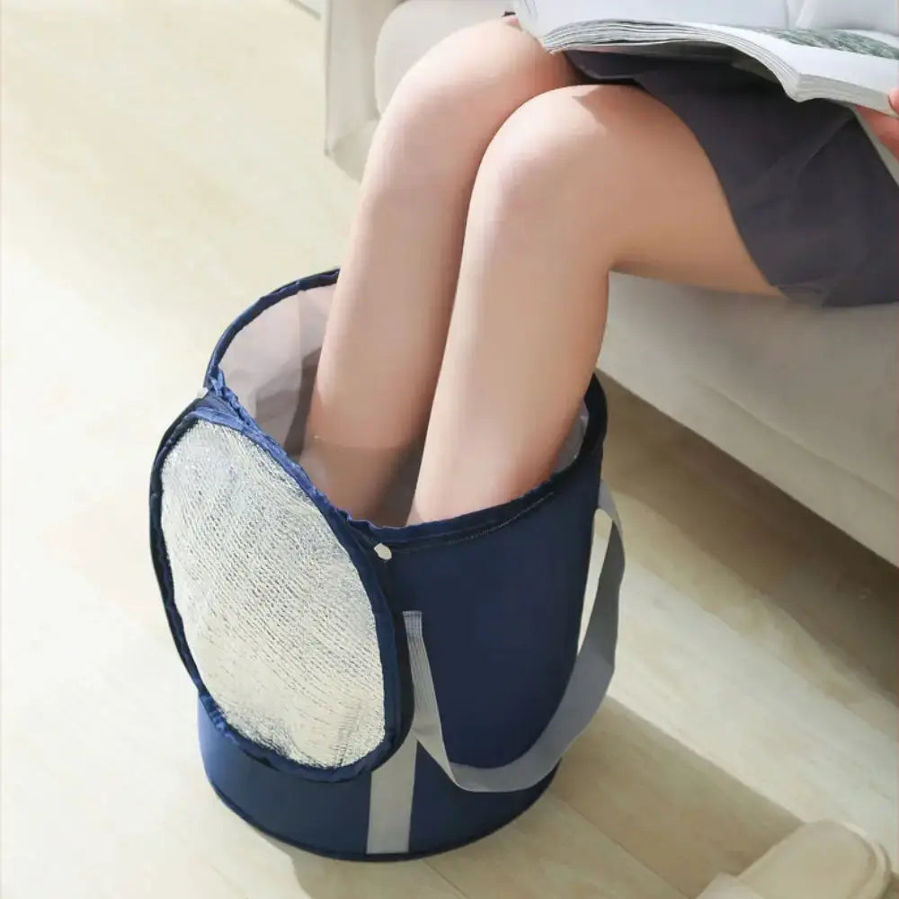 Foldable Foot Bath Tub | 5 Layer Thick Fabric | Large Capacity Portable Wash Basin For Travel And Spa Use