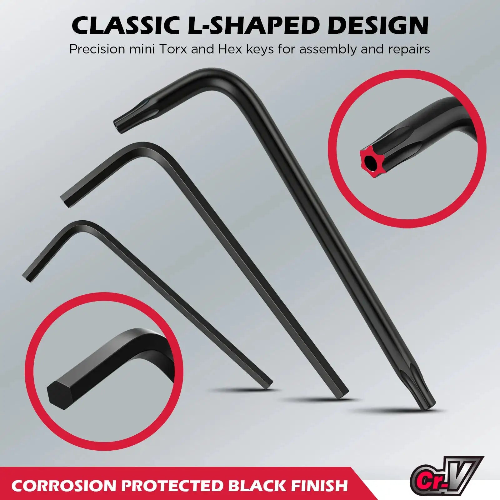 SEDY 22-Piece Mini Allen Wrench Set - 3-in-1 Hex & Tamperproof Torx Key Kit, Metric/SAE Sizes, Cr-V Steel for DIY & Repairs from PriceLows™