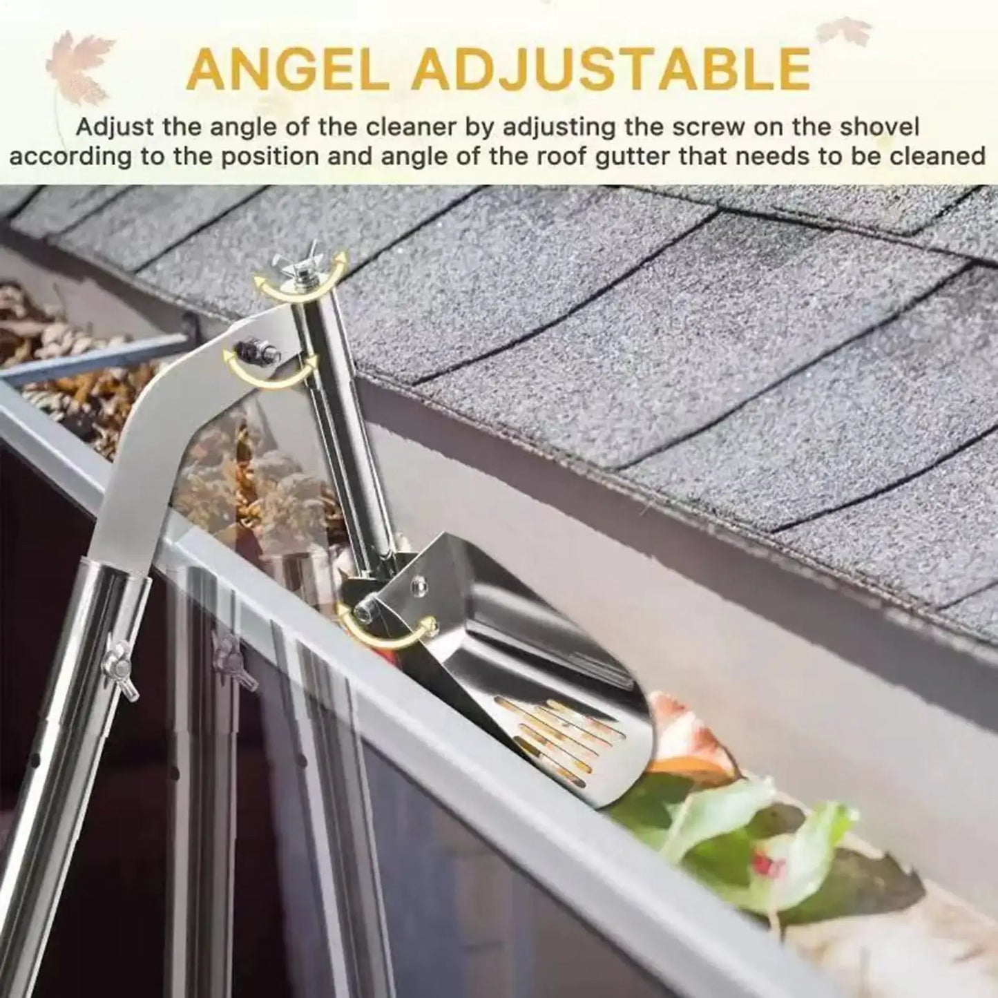 Gutter Cleaning Scoop Gutter Cleaning Shovel For Garden Ditch Villas Rustproof Stainless Steel Drainage Maintenance Cleaner from PriceLows™