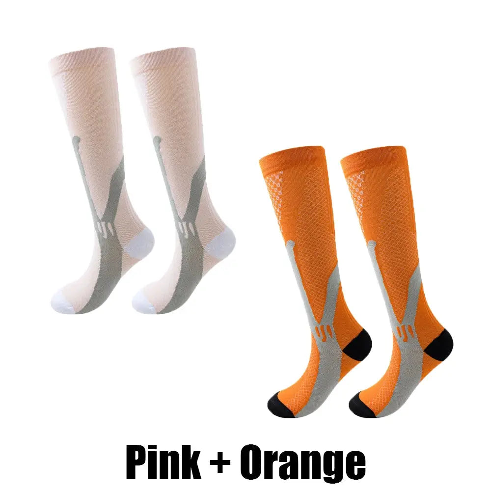 Compression Socks | Crew Height | Unisex Athletic | Graduated Support