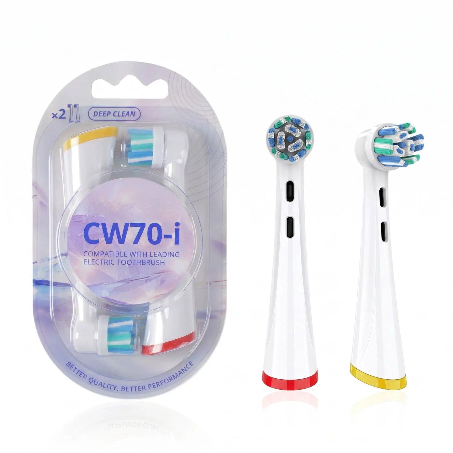 Replacement Brush Heads Compatible with OLB IO 2/3/4/5/6/7/7G/8/9/10 Electric Toothbrush, IO Series Toothbrush Head Refills from PriceLows™