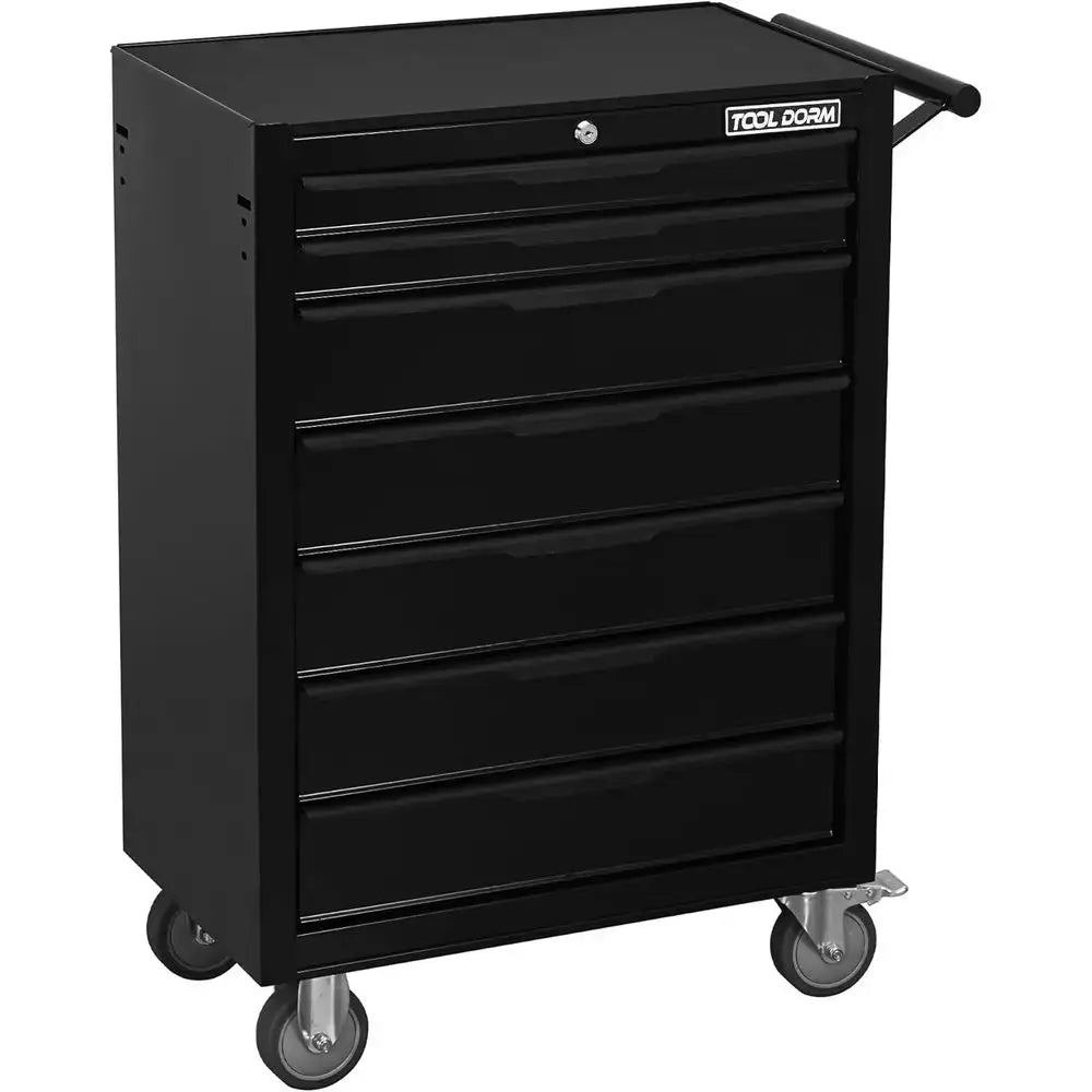 24.2 Rolling Tool Cabinet with 7 Drawers, Metal Chest on Wheels for Garage, Workshop, and Repair Shop from PriceLows™