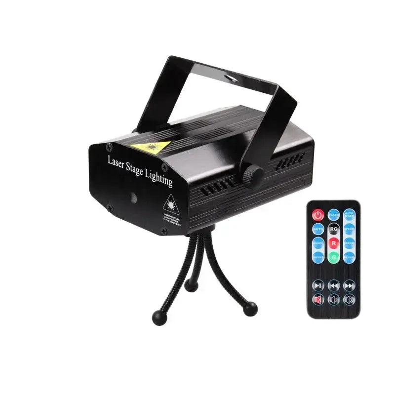 LED Laser Stage Light | Sound Activated | Remote Control | Outdoor Use