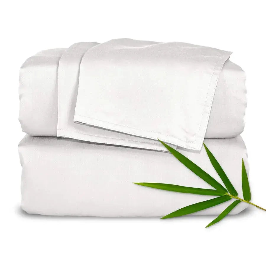 Queen Sheets, Genuine 100 Organic Viscose Derived from Bamboo Bed Sheet Set, Luxuriously Soft amp Cooling, Double Stitching, 2 Y from PriceLows™