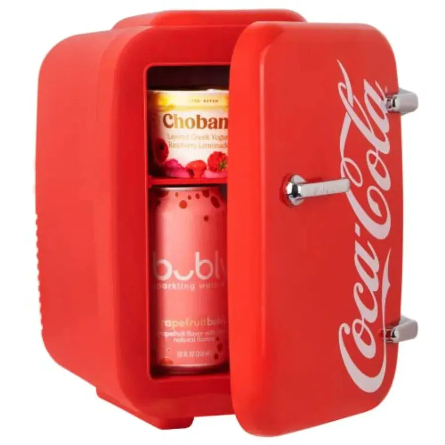 Retro Mini Fridge for Bedroom - Car Office Desk and College Dorm Room - 4L/6 Can 12V Portable Cooler and Warmer for Food Drinks from PriceLows™