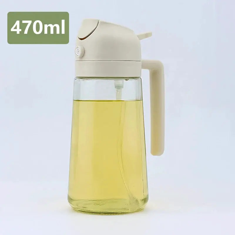 Oil Spray Bottle | Large Capacity | Glass Dispenser | Dual-Use Spraying Pouring
