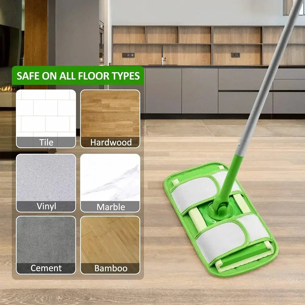 Microfiber Mop Pads For Swiffer Sweeper Mops Reusable Washable Floor Mop Pad Refills Multi Surface Wet & Dry Cleaning 12 inches from PriceLows™