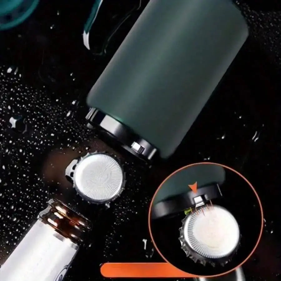 1 pc Push Button Bottle Opener - One-Press Design, Portable Plastic Beer Opener For Parties/BBQ, Summer Must-Have from PriceLows™