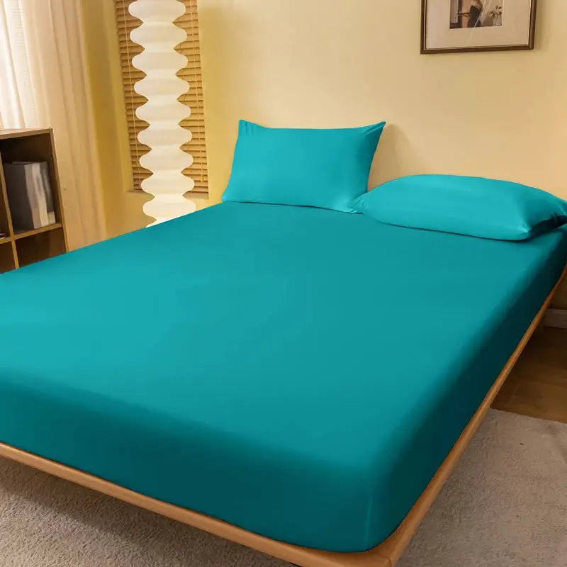 1 piece of solid color matte bed sheet, solid color bed cover for bedroom, bedding (excluding pillowcases) from PriceLows™