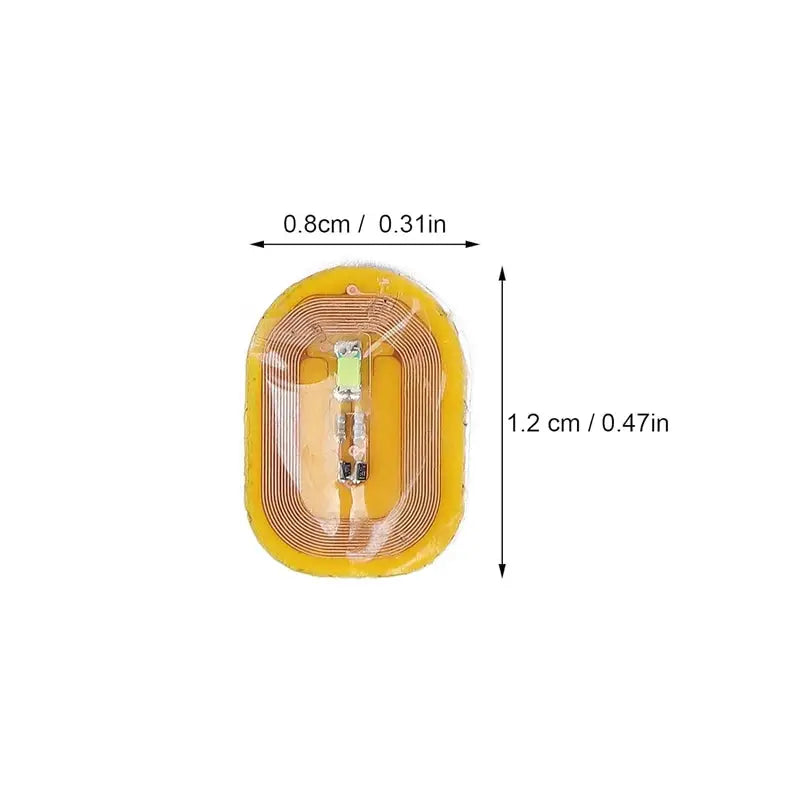 5pcs NFC Flash Nail Sticker LED Bare Chip Intelligent Luminous Nail Lamp Glow in the Dark Nail Stickers Enhancement Manicure from PriceLows™