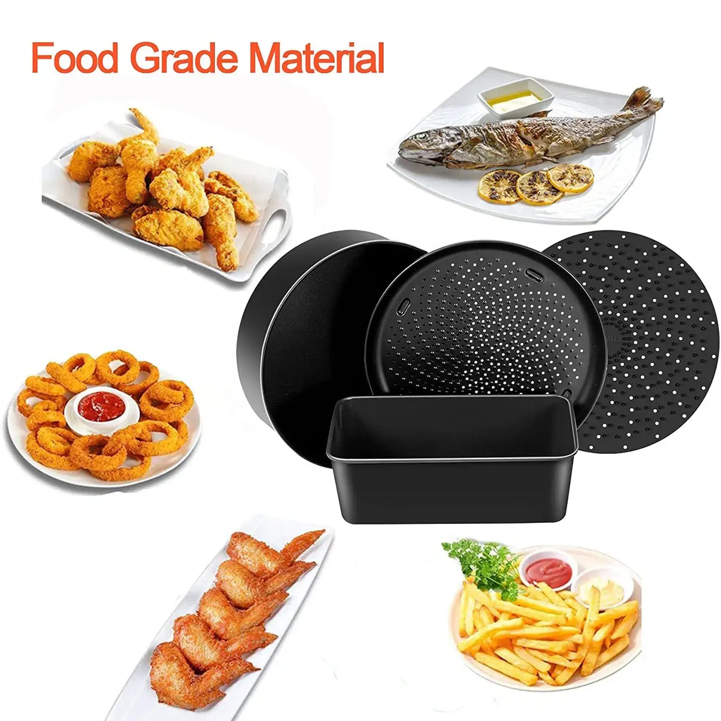 Ninja Foodi Bakeware Set | 6.5 And 8 Qt Compatible | Crisper Pan And Loaf Pan
