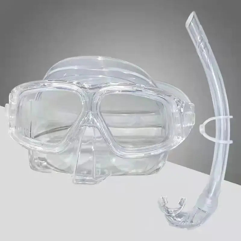 Diving mask Free diving surface mirror high definition anti-fog lens snorkeling mask equipment from PriceLows™