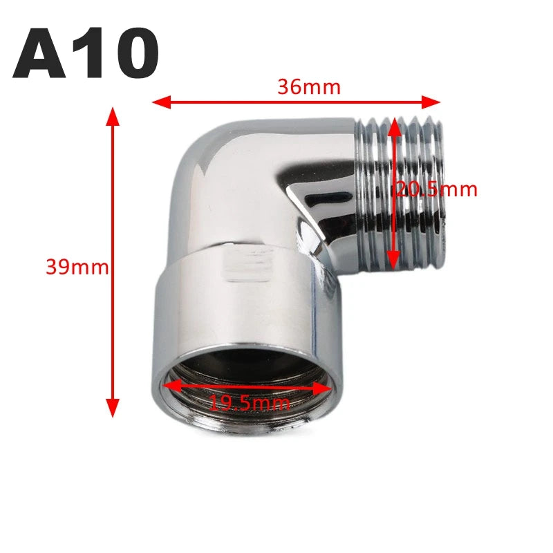 Shower Diverter Valve | 3-Way Brass | G1/2 G3/4 Threads | Shower Arm Adapter