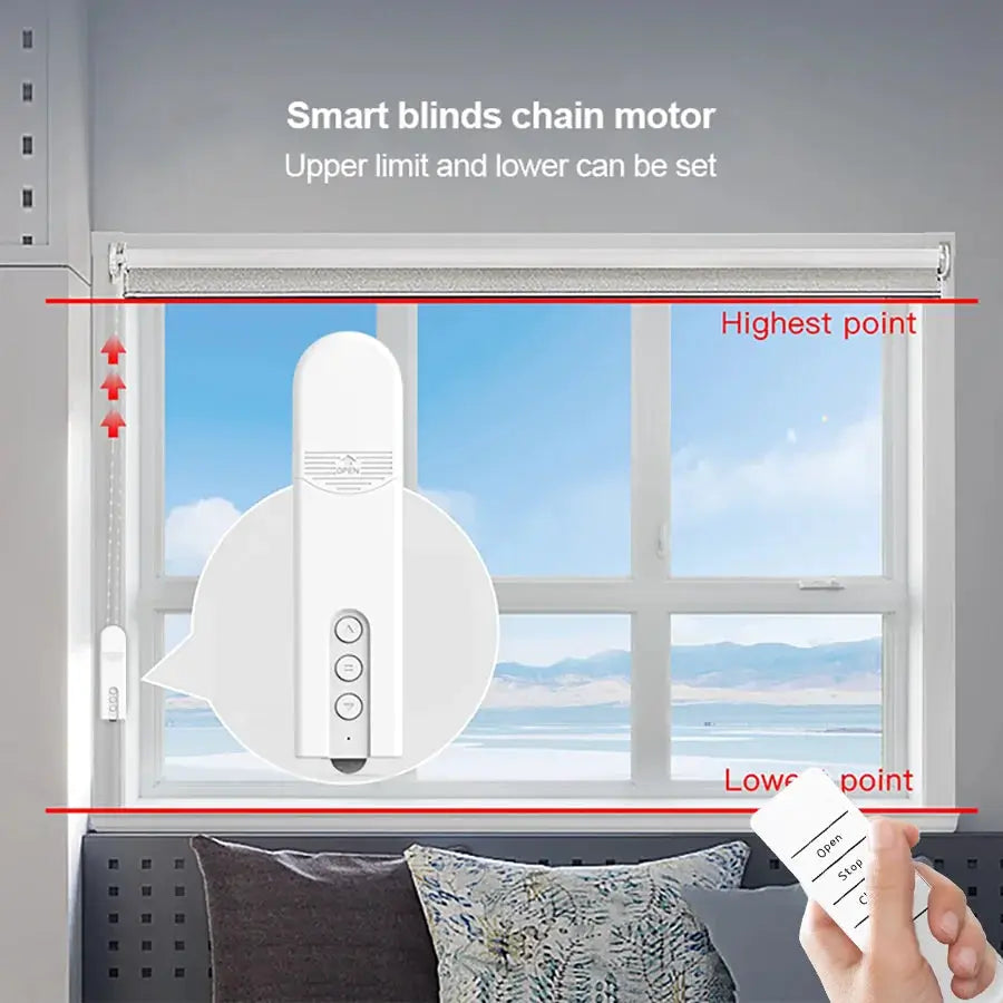 WiFi Electric Blind Roller Motor Silent Motor with Remote APP Voice Control With Alexa Google Home Automation Window Treatments from PriceLows™