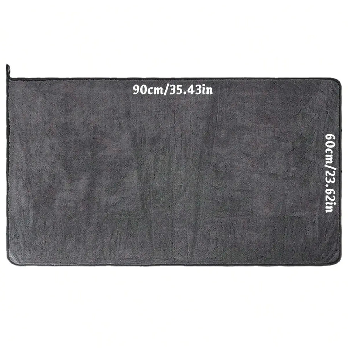 Car Microfiber Towel | Dark Gray | Oversized | 60x90 cm