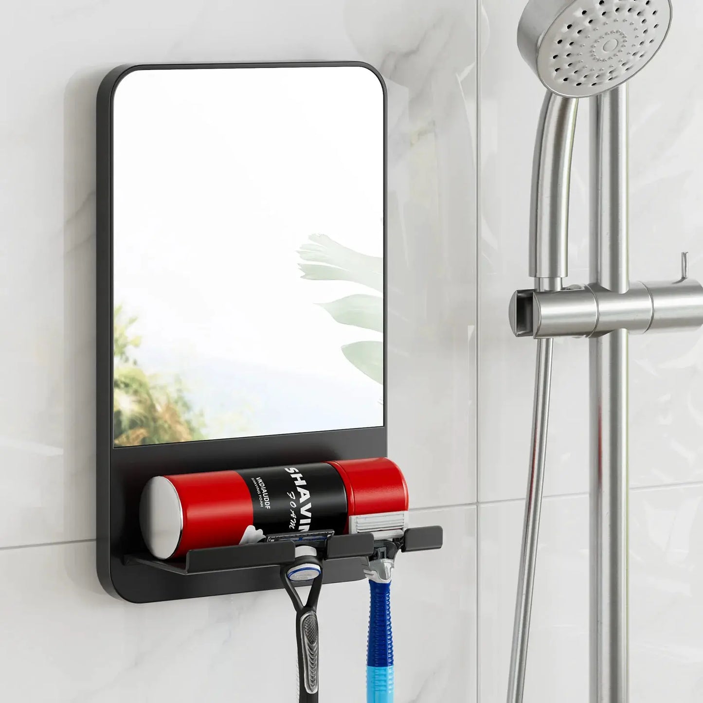 Fogless Shower Mirror | Razor Holder | Suction Mount | One Size from PriceLows™