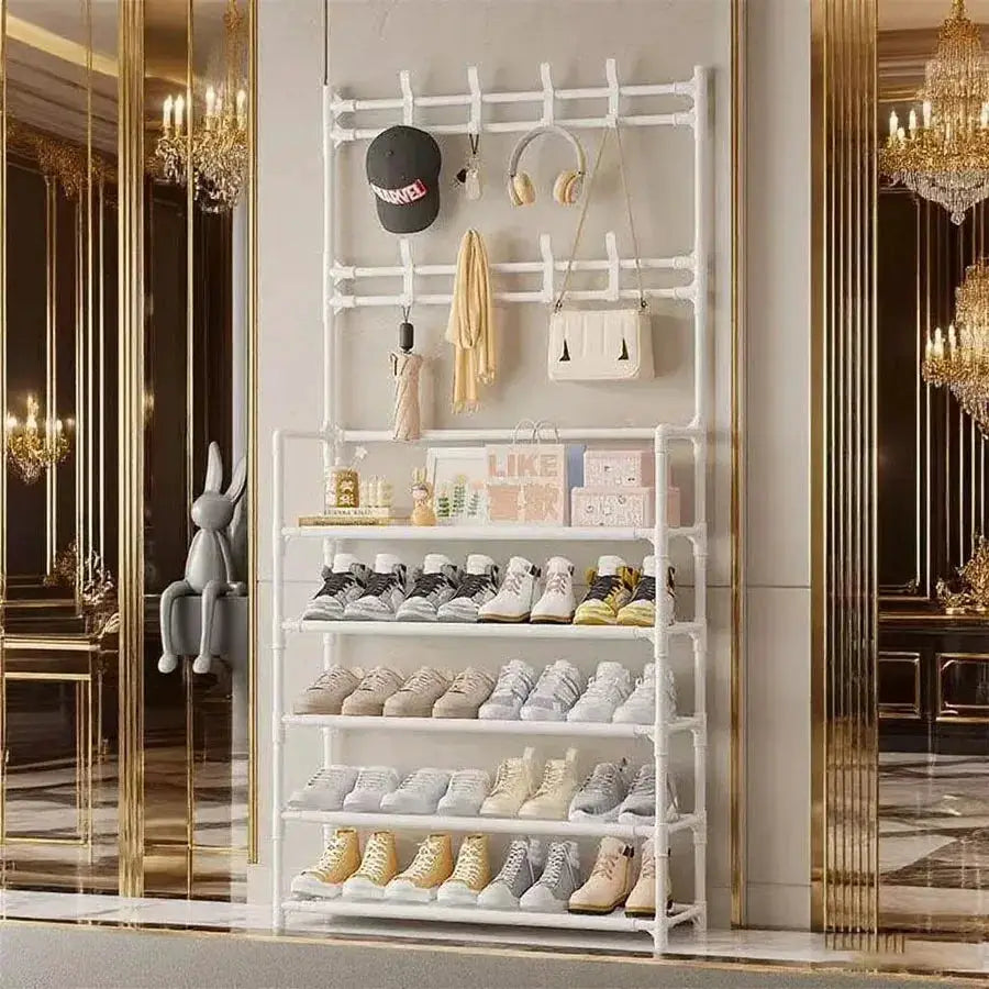 Multifunctional Entrance Shoe Rack – Large Capacity, 3-Layer Storage Organizer for Shoes, Bags & Accessories. from PriceLows™