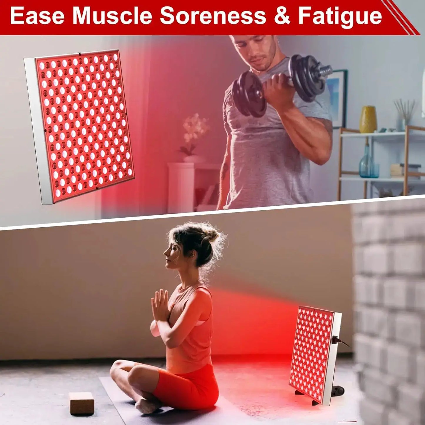 Led Red Light Therapy Panel For Face And Body 660nm 850nm