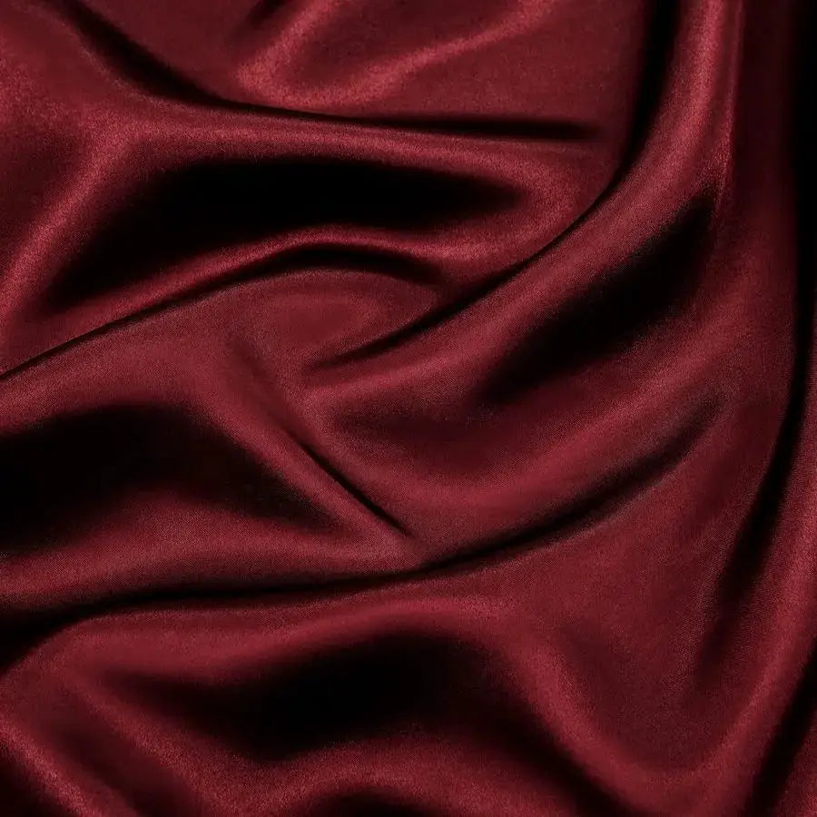 6 Pieces King Satin Sheets Luxury Silky Burgundy Satin Bedding Sheet Set, 1 Deep Pocket Fitted Sheet 1 Flat Sheet 4 Pillow Cases from PriceLows™