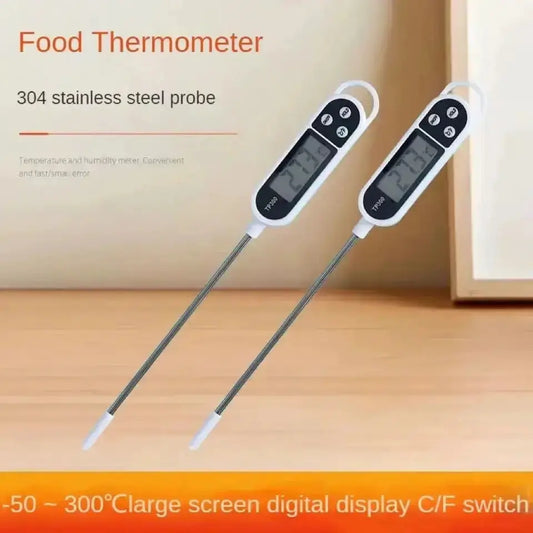 Food Thermometer Digital Real-Time Reading Meat And Beverage Thermometer With LCD Display And Probe Electronic Kitchen Thermomet from PriceLows™