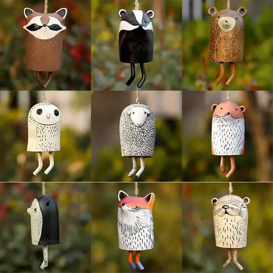 Cute Animal Wind Chime Resin Craftsmanship Pet Pendant for Rural Garden Decor Festival Nordic RusticOutdoor Decor Wind Bell Gift from PriceLows™
