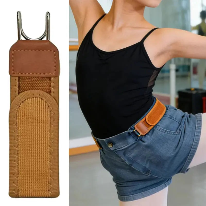 Elastic Belt | Buckle Free | Adjustable Metal Hook | Unisex
