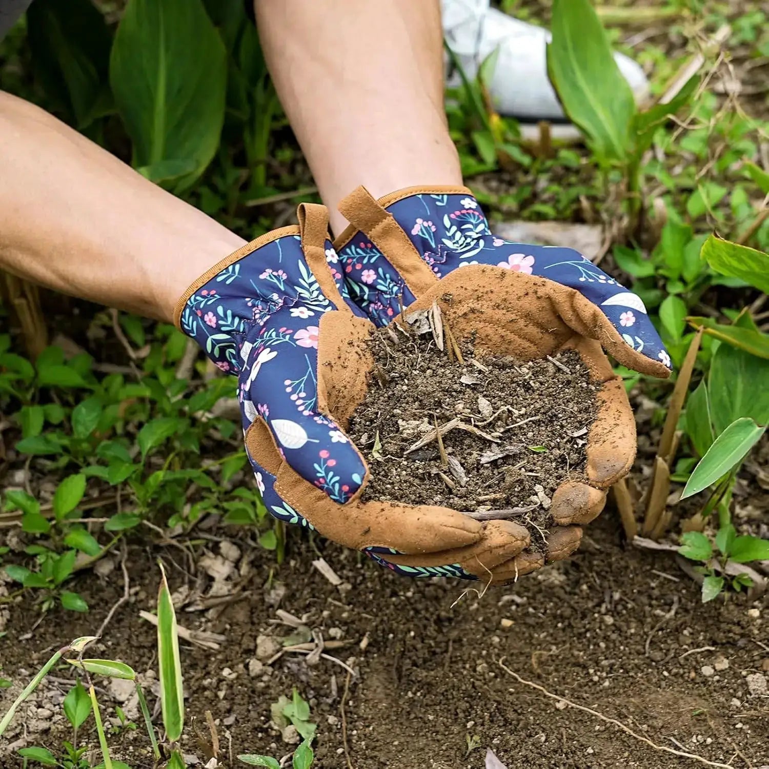 Gardening Gloves for Women - Leather Garden Gloves Thorn Proof, Outdoor Protective Working Gloves from PriceLows™