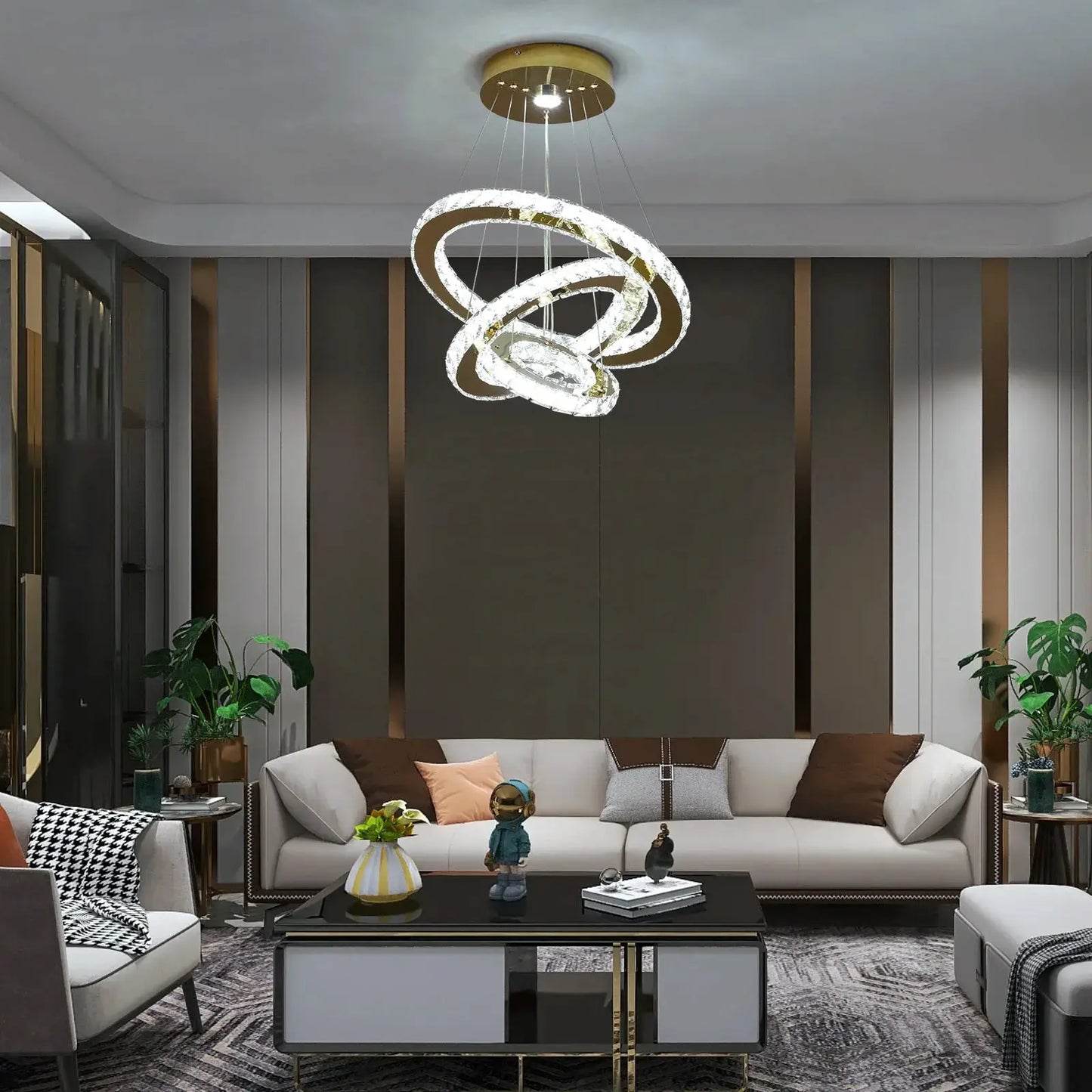 French luxury crystal chandeliers Hall living room Led ceiling lamp pendant ceiling light Room Kitchen Dining table decoration from PriceLows™