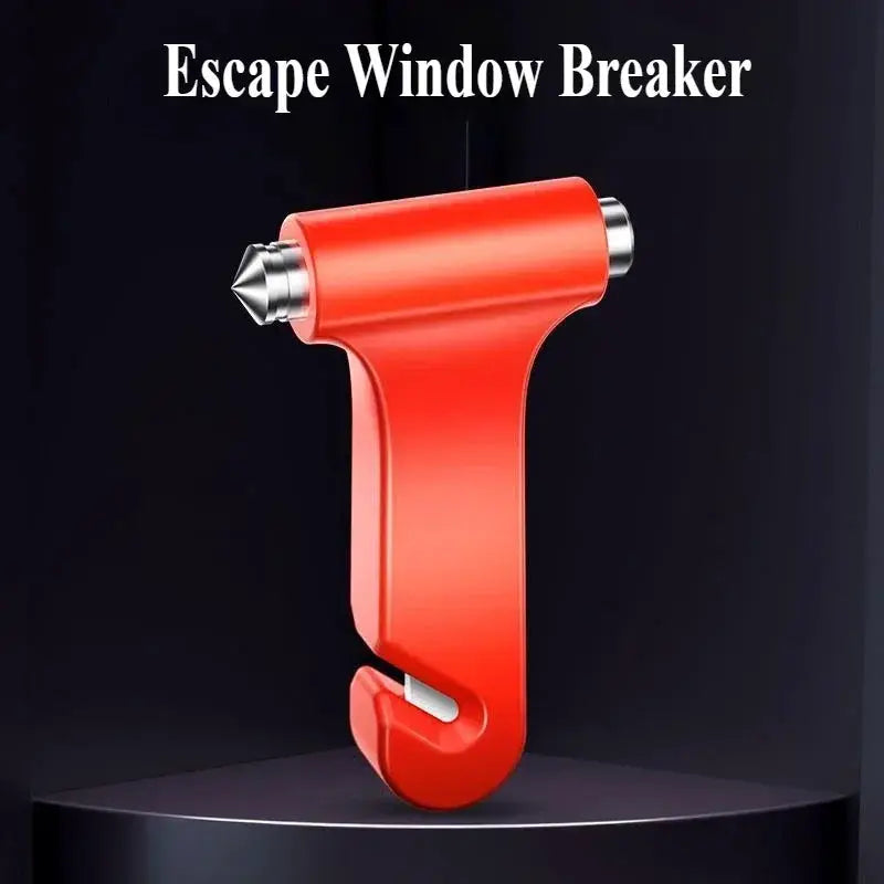1PC 3-in-1 Solid Safety Hammer - Emergency Escape Tool for Car/Home, Window Breaker & Seatbelt Cutter Non-Slip Grip from PriceLows™