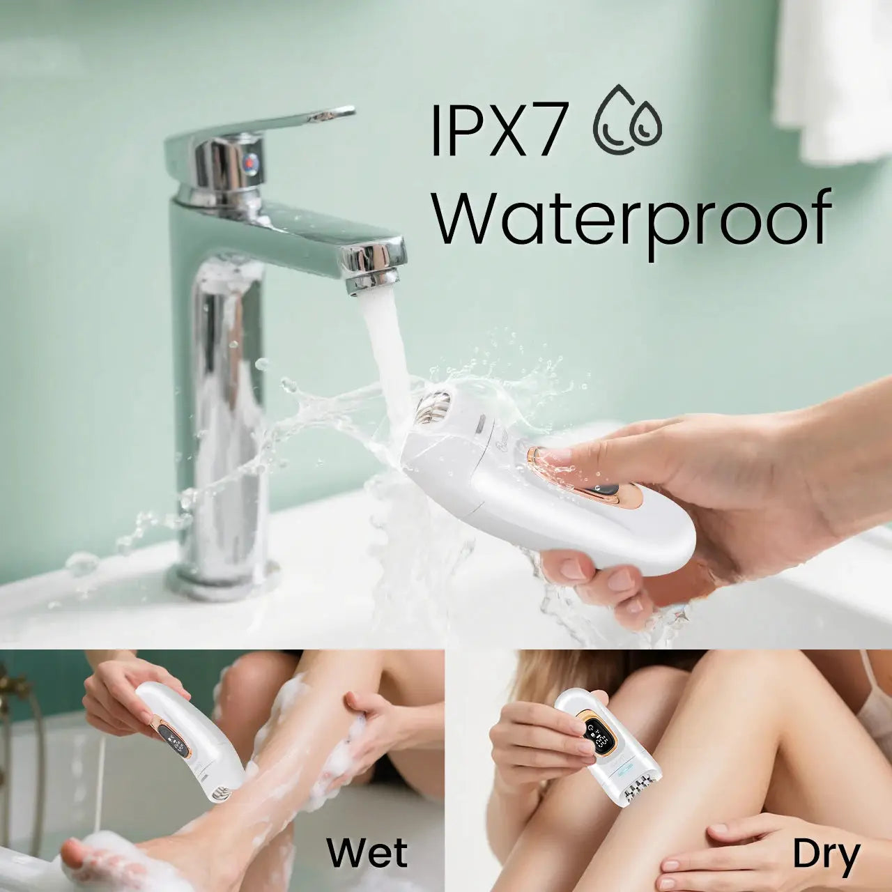2-in-1 Epilator | IPX7 Waterproof | 90 Minute Runtime | For Women