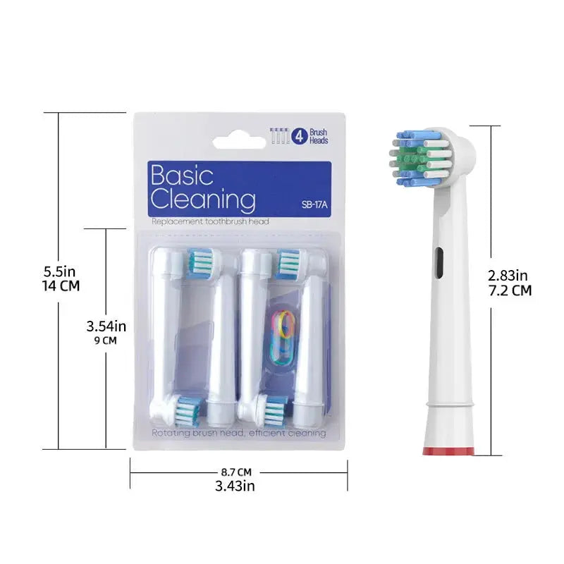 Electric Toothbrush Replacement Brush Heads for Oral Basic Cleaning -B Toothbrush Nozzle Bristles D100 D25 D30 D32 4739 3709 374 from PriceLows™