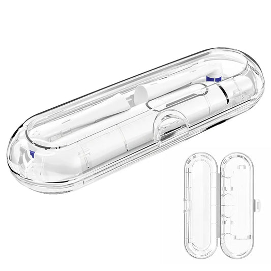 Clear Toothbrush Travel Case Compatible with Oral B, iO & Philips Sonicare Electric Toothbrush, Portable Protective Storage Box from PriceLows™