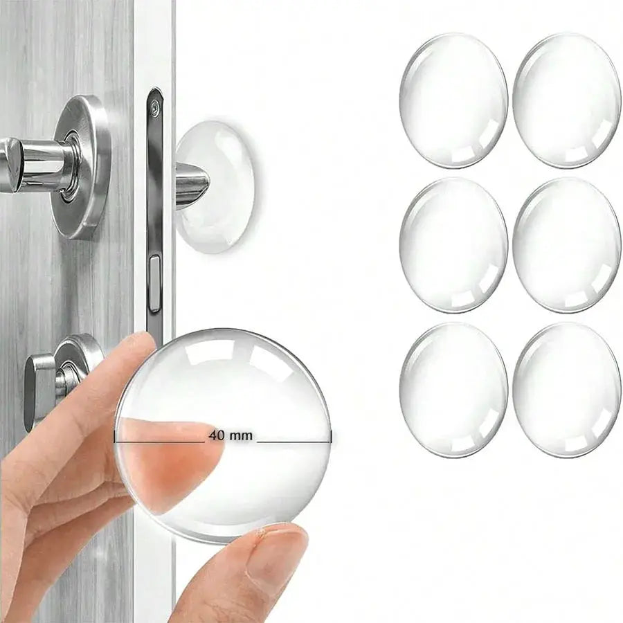 Clear Rubber Door Stopper | Wall Protector | Self Adhesive | Door Handle Bumper