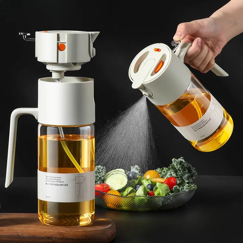 Glass Oil Spray Bottle | Atomized Spray | Leakproof