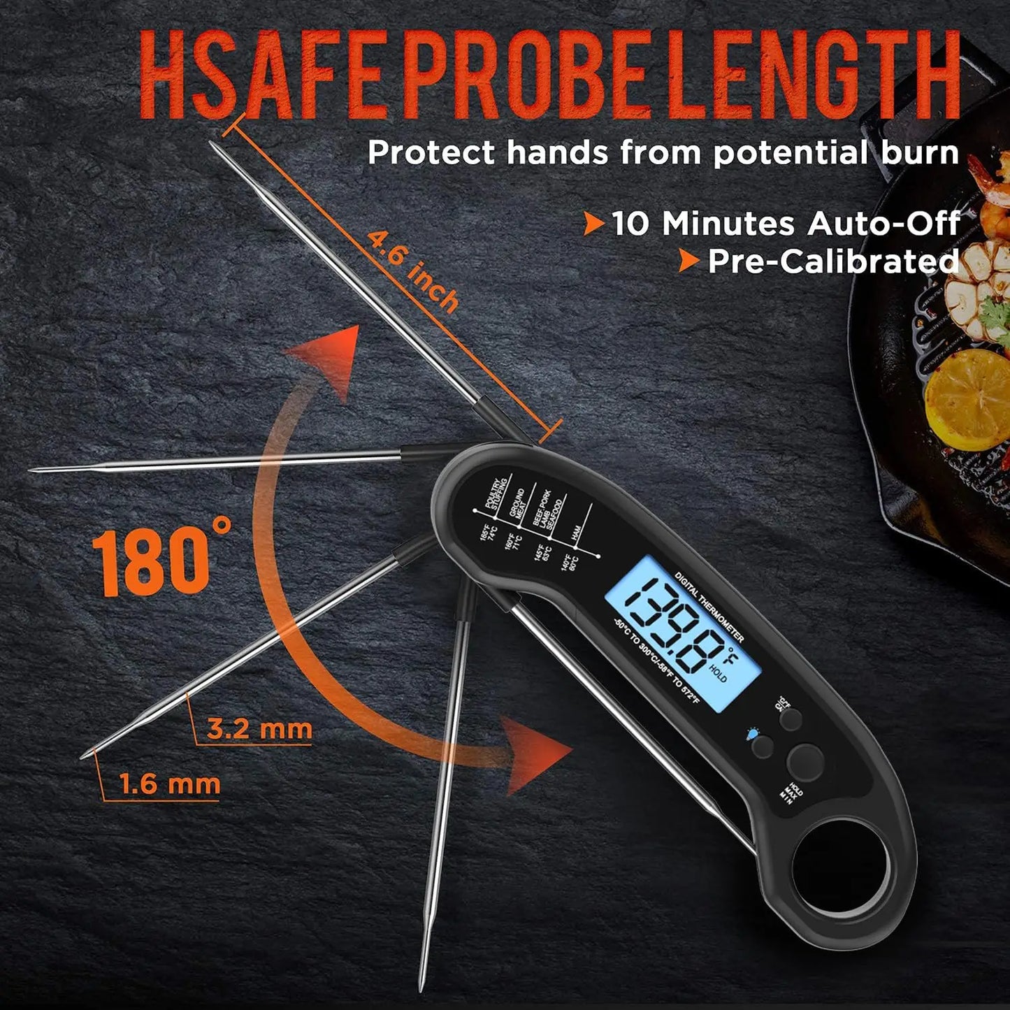 Meat Thermometer | Digital | Waterproof | One Size