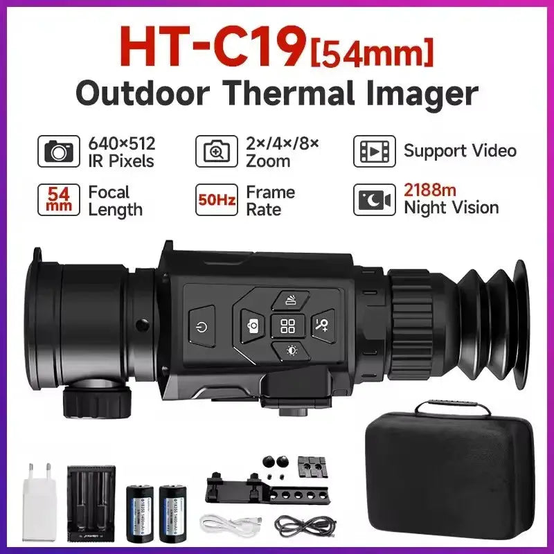 Thermal Imaging Monocular HT-C18 384x288 HT-C19 Infrared Resolution Ratio Mini Wifi Camera 1080p Hd - Night Vision Included from PriceLows™