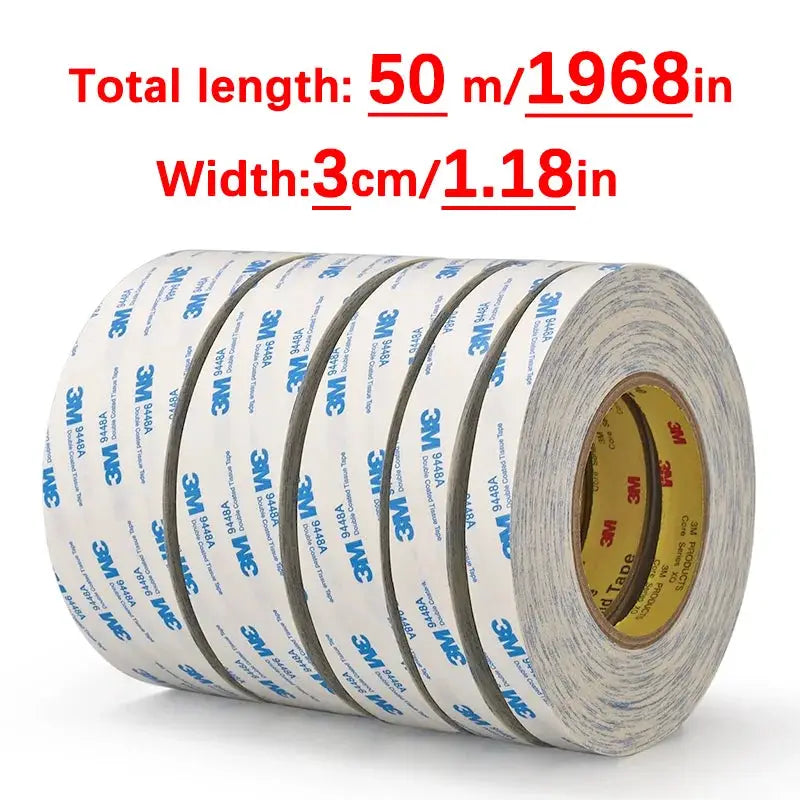 Double Sided Adhesive Tape | 3M 9448A | 0.15mm Thick | White Nonwoven Roll
