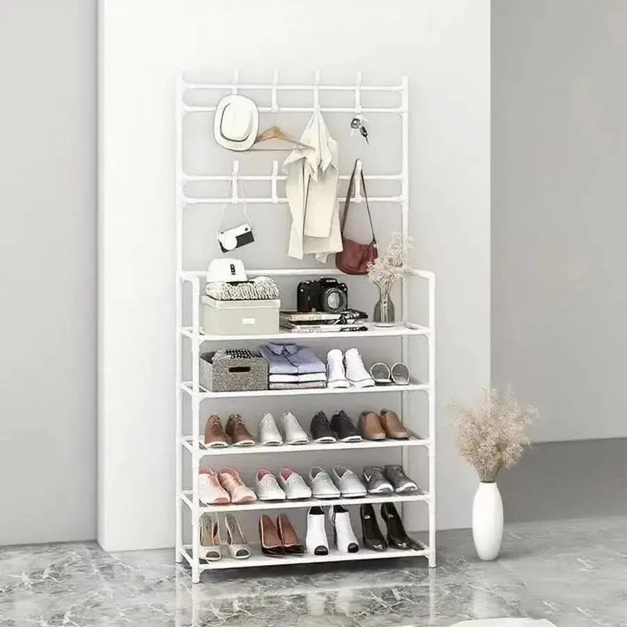 Multifunctional Entrance Shoe Rack – Large Capacity, 3-Layer Storage Organizer for Shoes, Bags & Accessories. from PriceLows™