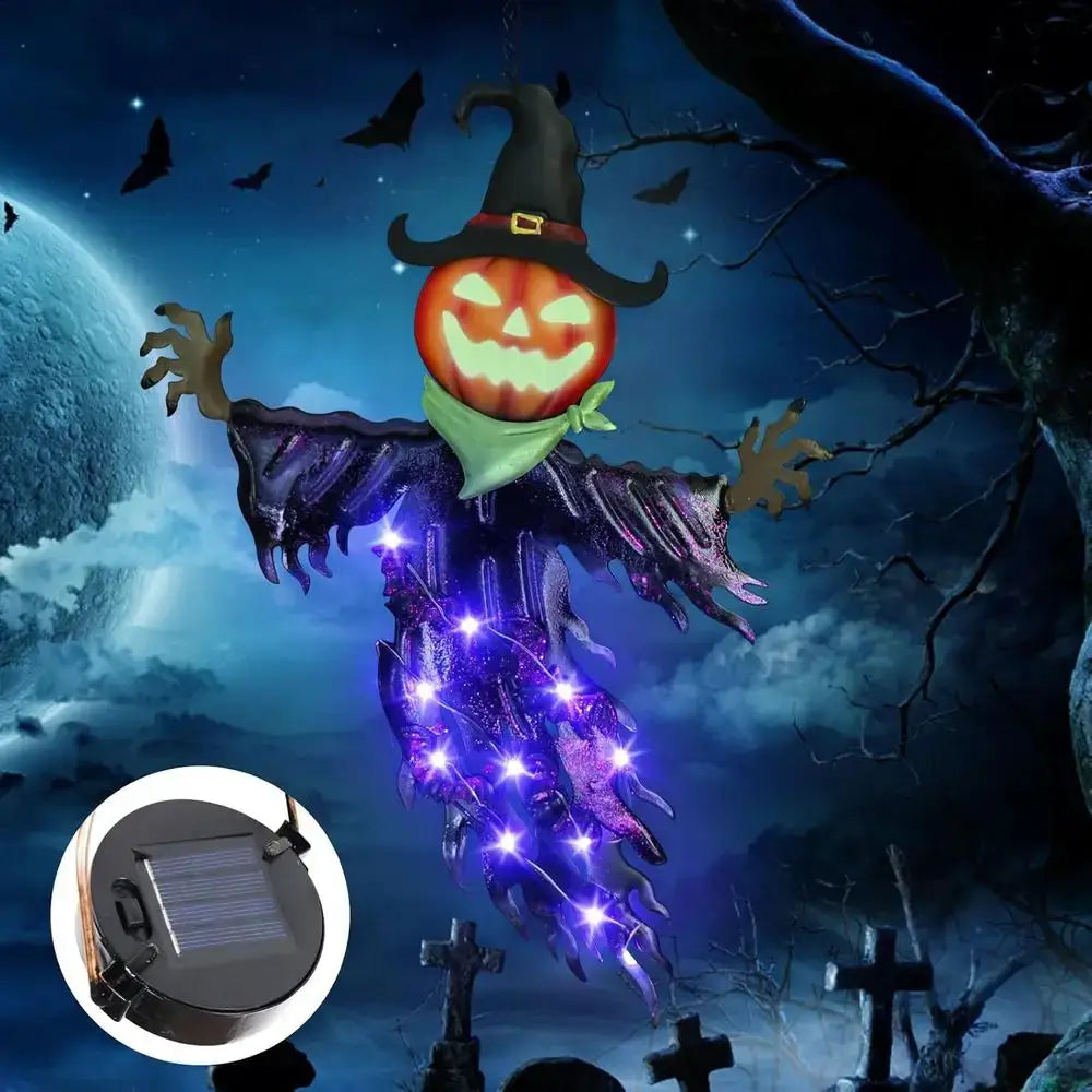 Solar Halloween Pumpkin Light | Solar Powered | Glowing Eyes | Outdoor Decor
