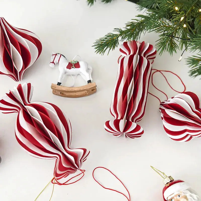 Christmas Tree Ornaments | Assorted Figures | PVC Material | 10 Pack