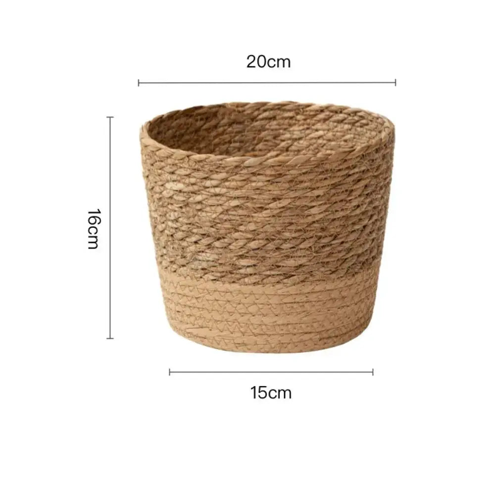 Fashion Rattan Woven Flower Pot Creative Flower Planters With Removable Legs Durable Hand Wove Plant Stand from PriceLows™
