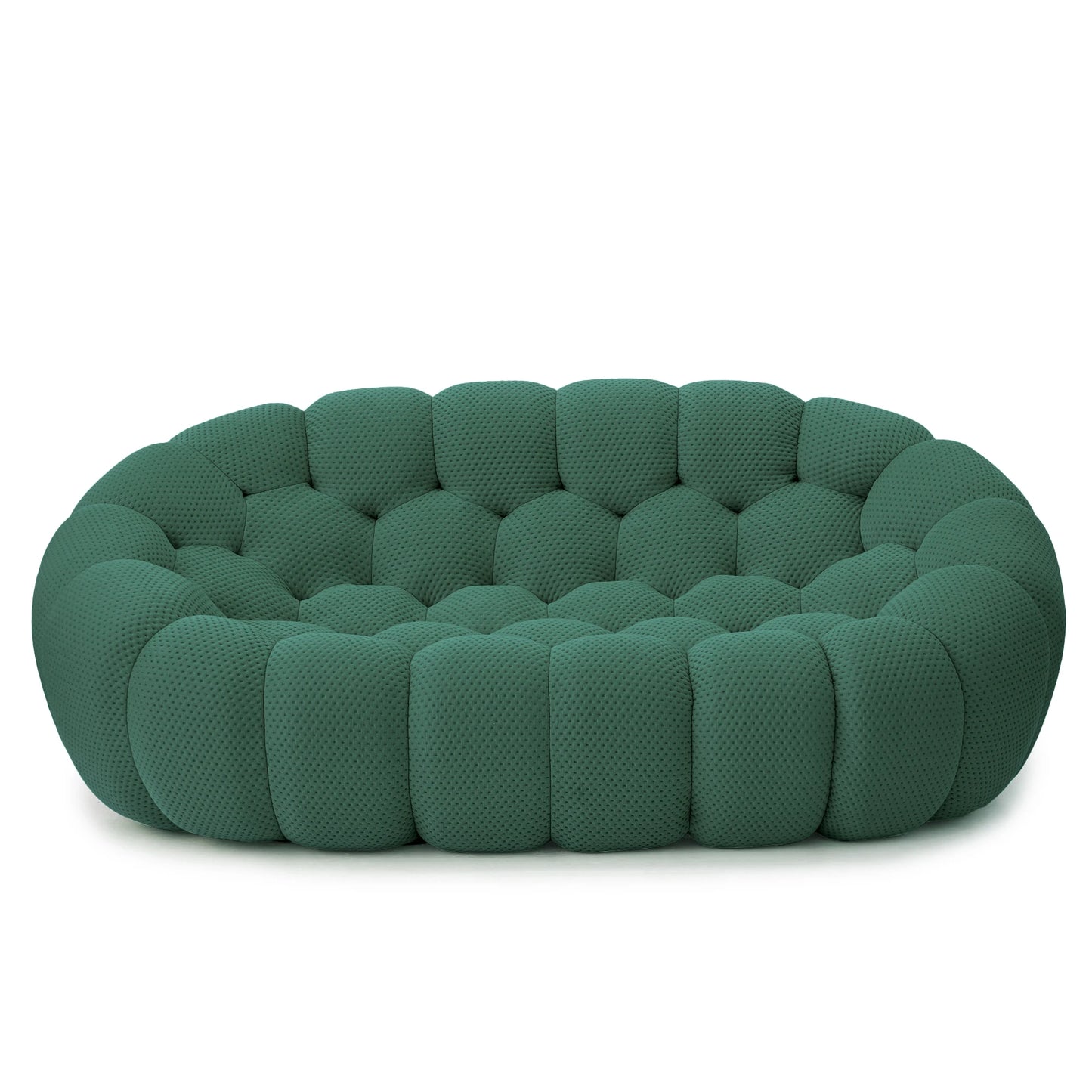 Sofa | 78 Inch Curved | 3D Knitted Fabric | Living Room Floor Sofa