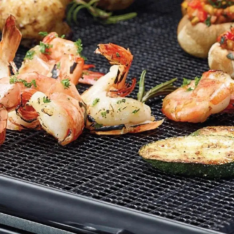 BBQ Grill Mat | Nonstick PTFE Surface | Reusable Heat Resistant