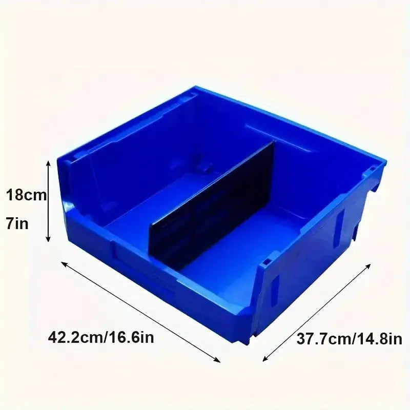LEADLOONG 3pcs V7 Large Storage Parts Bin 377*422*180 mm/14.84*16.61*7.09 inch Heavy Duty Stackable Plastic Part Box for Garage from PriceLows™